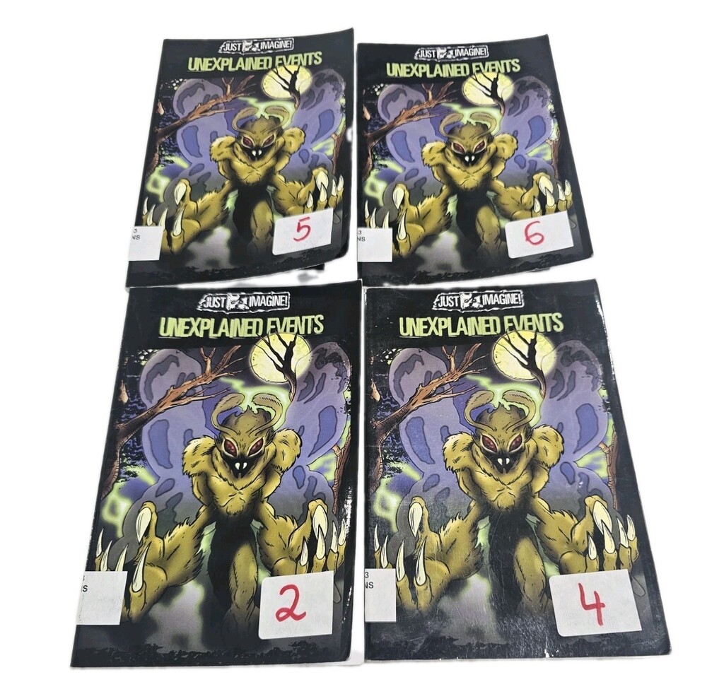 Lot of 4 Unexplained Events Just Imagine! Walch Paperback Books 2004 ISBN...